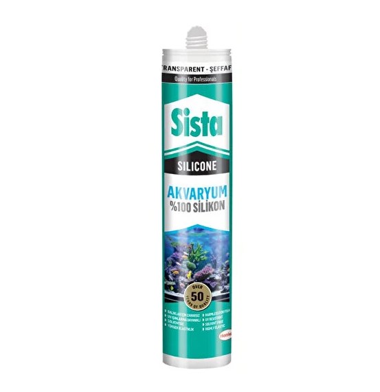 SISTA AKVARYUM SILIKON SIYAH 280 ML